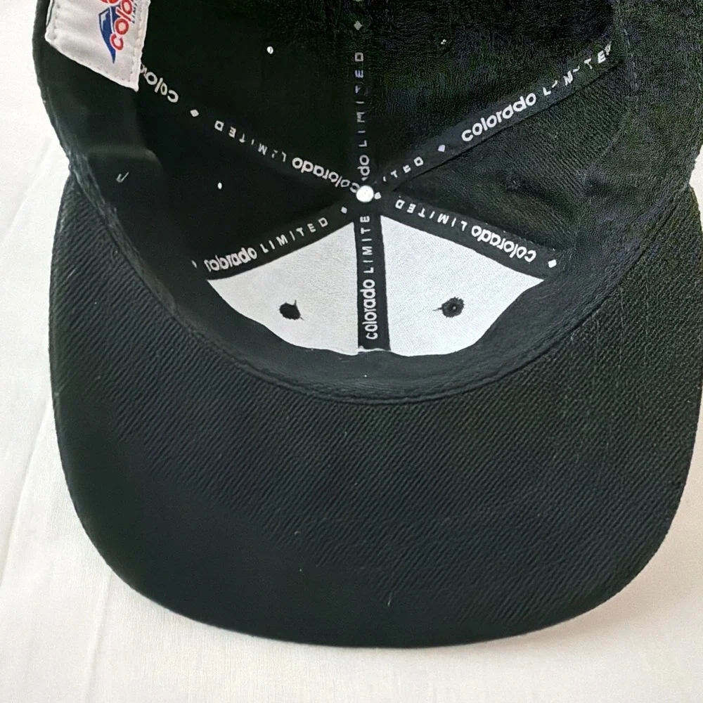 Colorado SKI SnapBack Hat Black Corduroy Skiing Hats Cap Men's‎ OSFM Limited